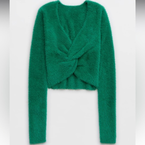 Aerie Fluffy-4-Ever Reversible Twist Sweater - Picture 4 of 6